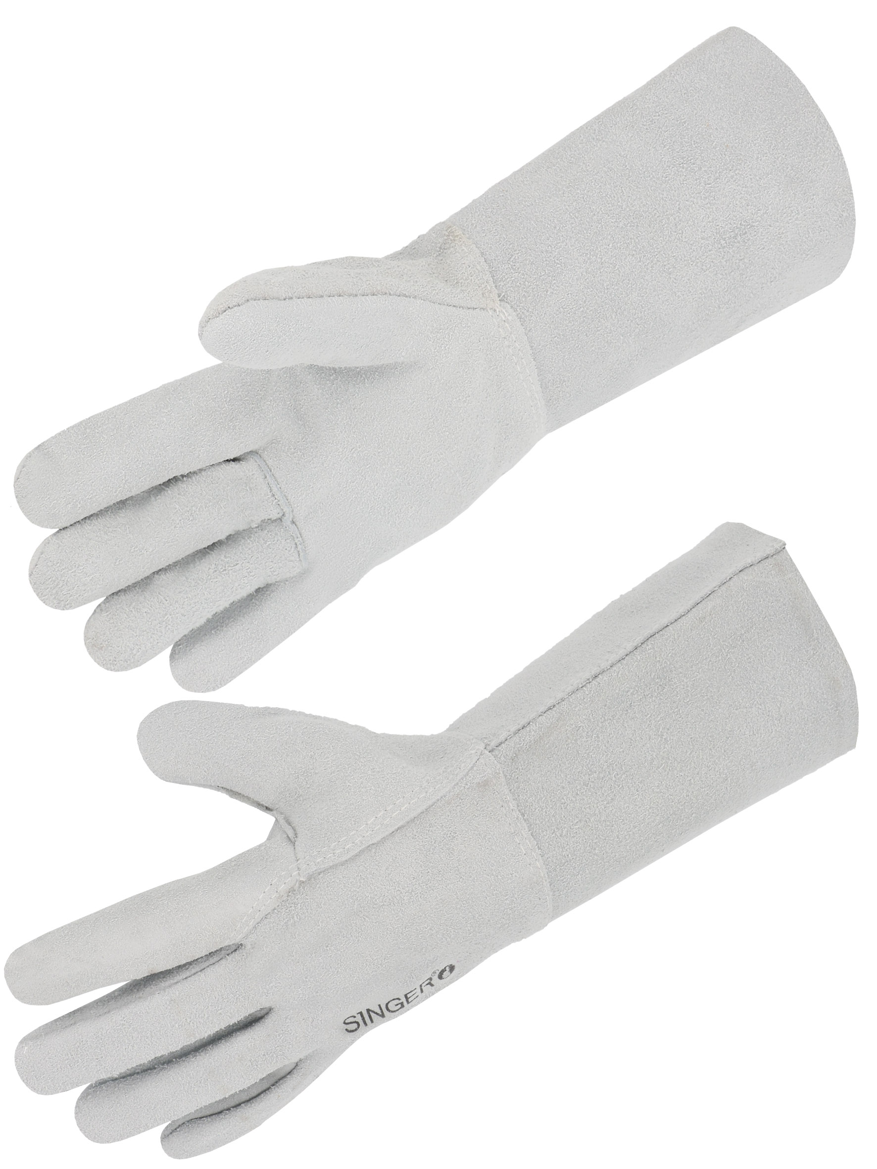 Item All cow split leather glove. 15 cm splitleather cuff