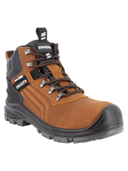 Wysokie buty ochronne.  Skóra licowa. Zmembraną.  S7S FO SR LG SC