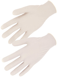 Ungepuderter Latex-Handschuhe. Einweggebrauch. AQL 1,5.