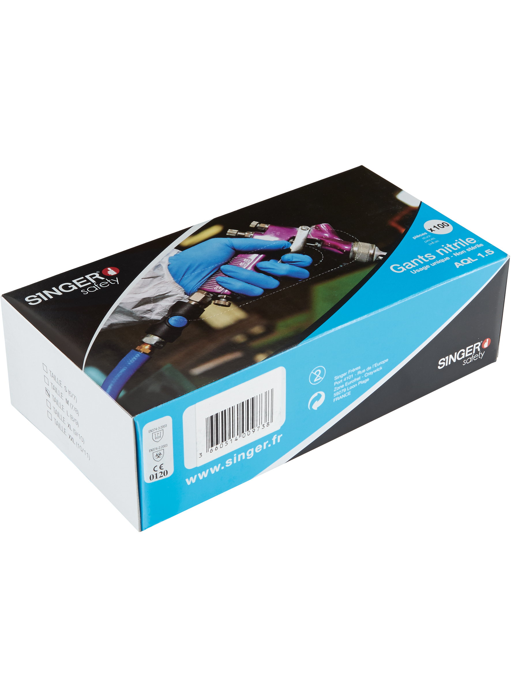 gants nitrile singer safety