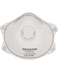 Voorgevormde halfmasker. FFP3 NR. Gezichtsafdichting in schuim.Doos van 10 stuks