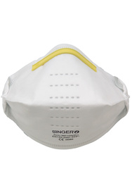 Maseczka składana poziomo, FFP1 NR D. Spełnia wymogi odporności na zapychanie
