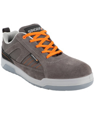 Nubuck veiligheidsschoenen S1P-SRC. Sport stijl, splitleer fluwelen.