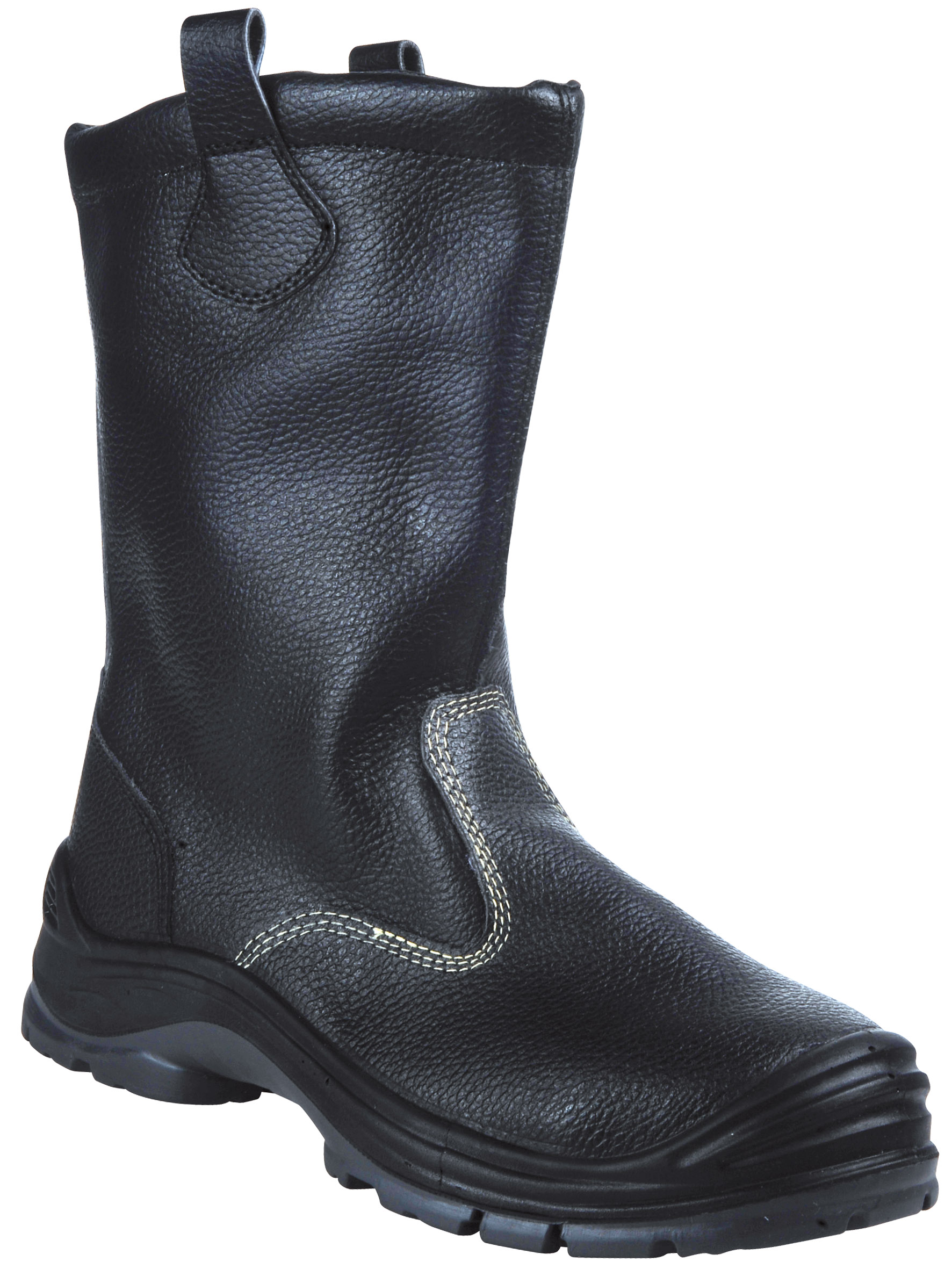 Article Botte hiver. Fourr e. Cuir noir. S3 SRC