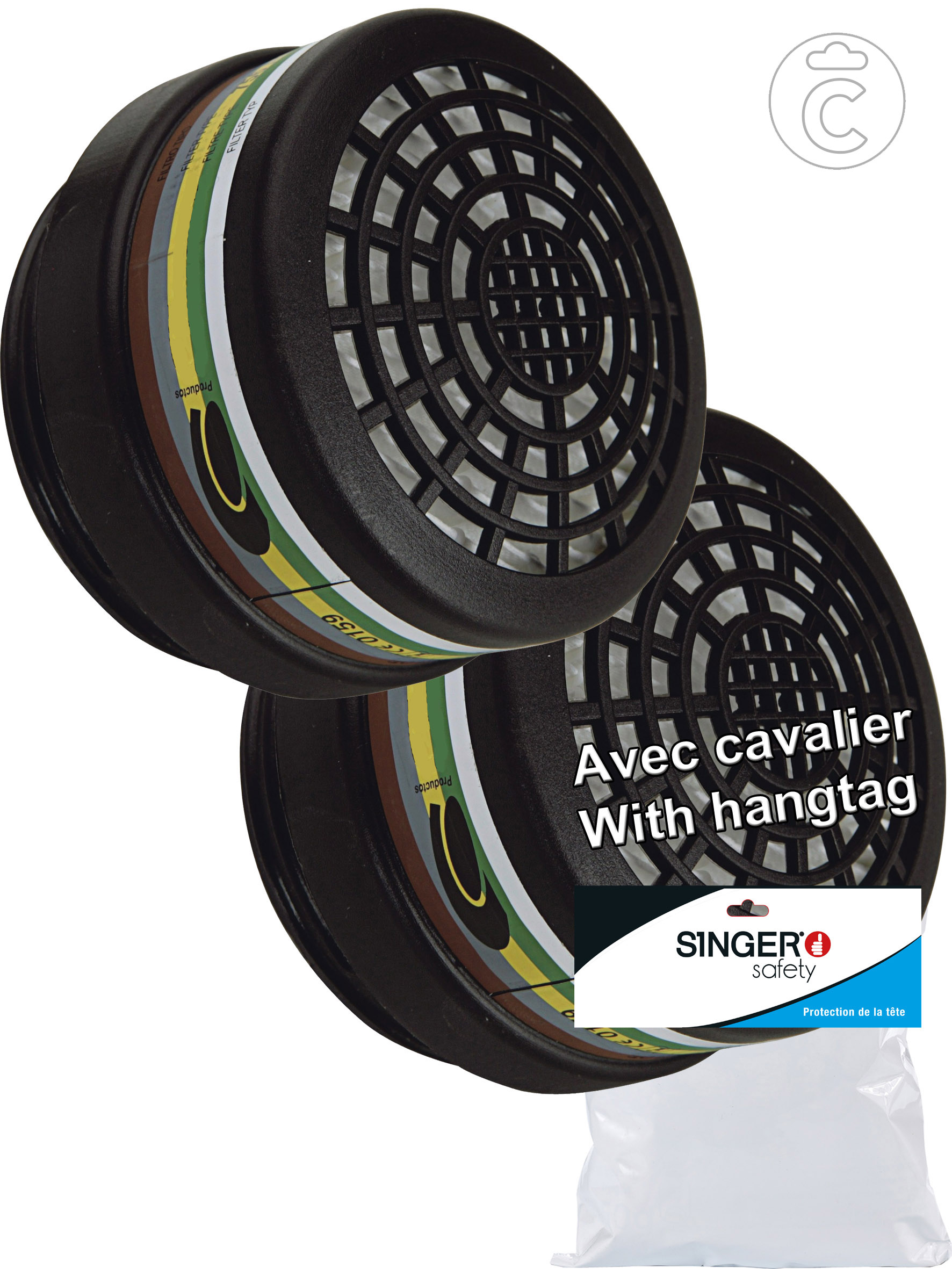Article - Filtre ABEK1P3 (galette). Pour DM756C, DM756S