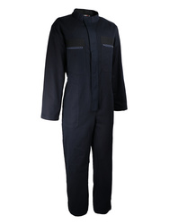 One zip work coveralls. 100% cotton. 300gsm.