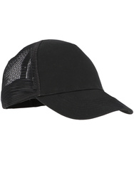 Summer cotton cap. 7 cm front peak. Black