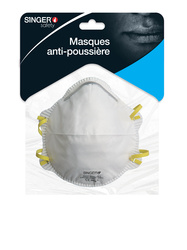 Demi-masque classique. FFP1 NR D. Pack dde 3 pièces.