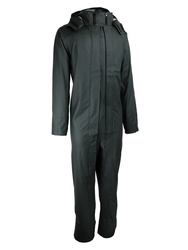 Comfortable coveralls. Polyurethane / P.V.C on polyester liner.