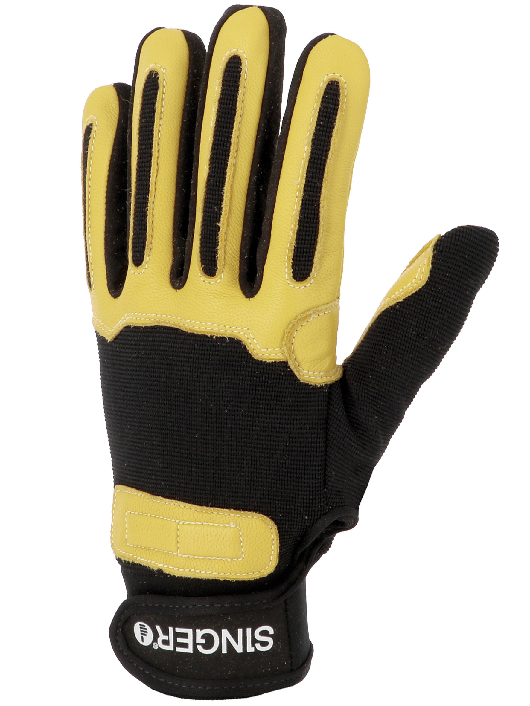Item Goatskin palm glove with reinforcement.Polyester back