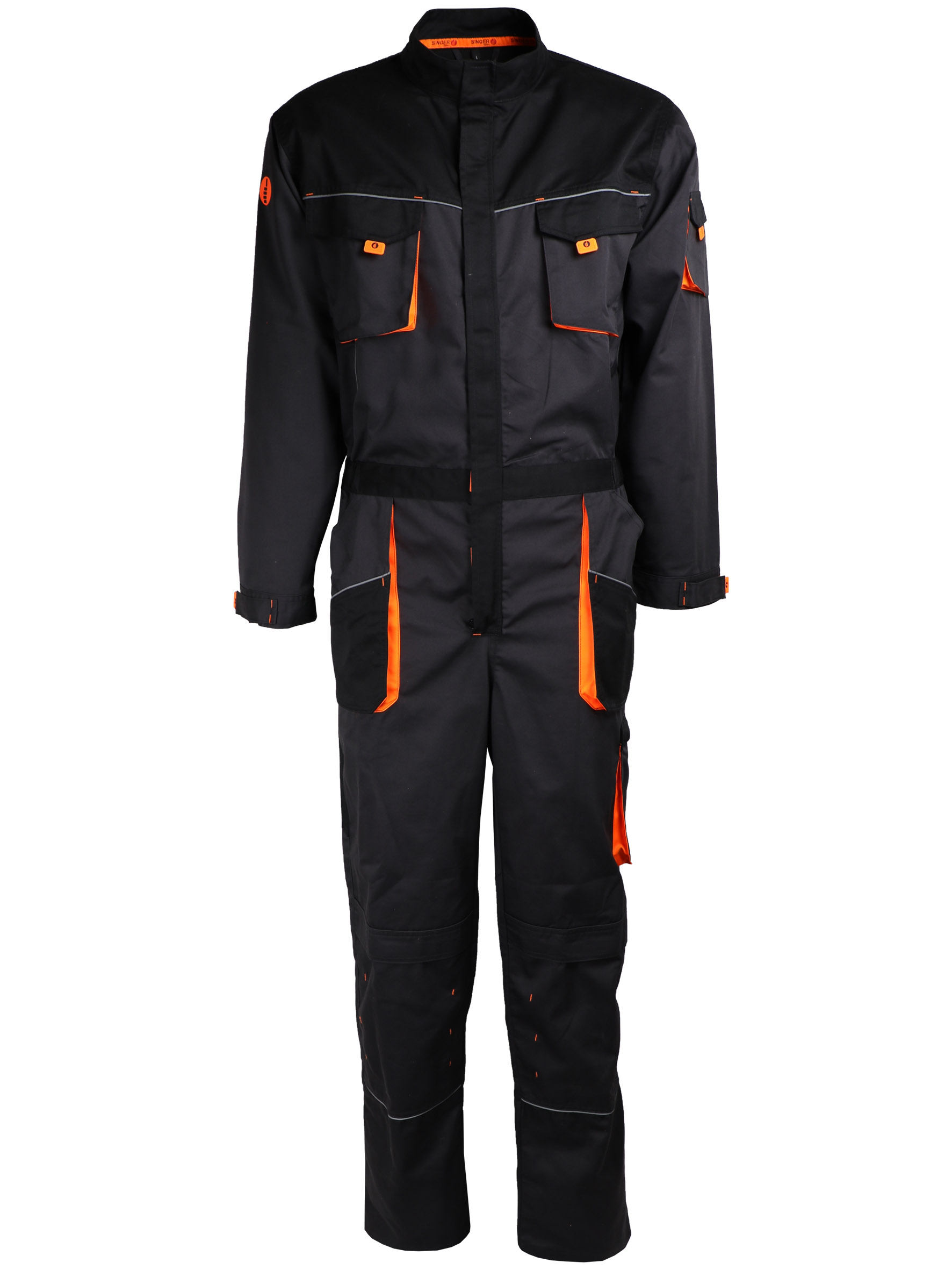 Item One zip work coverall. 65% polyester / 35% cotton. 245 gsm.