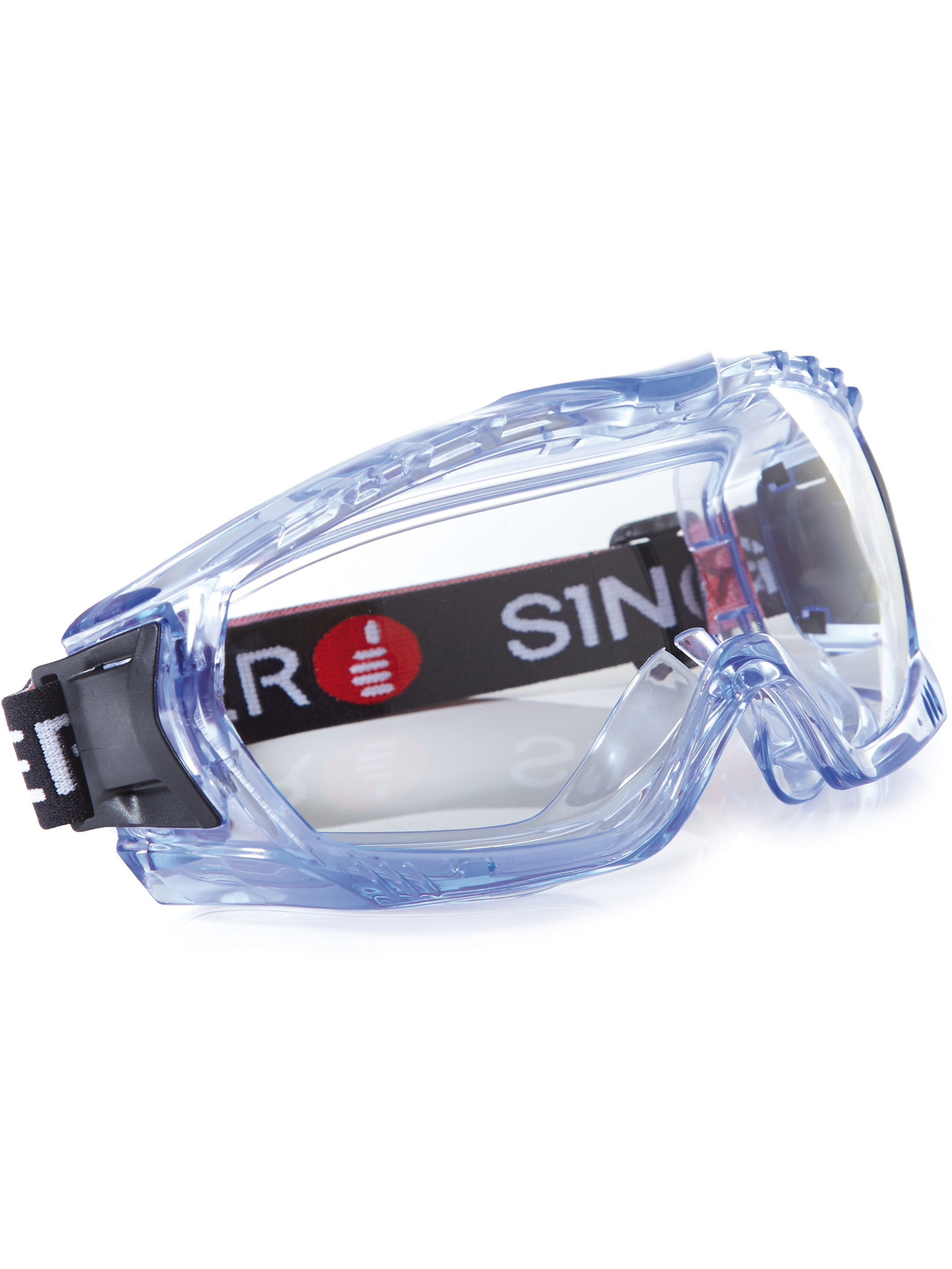 Item Safety goggle. Clear lens. Enhanced peripheral vision.
