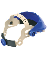 Face shield holder. Tested against the short circuit electric arc.