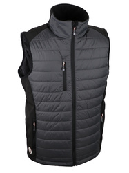 Gilet chaud et confortable softshell & polyamide ripstop; nombreuses poches