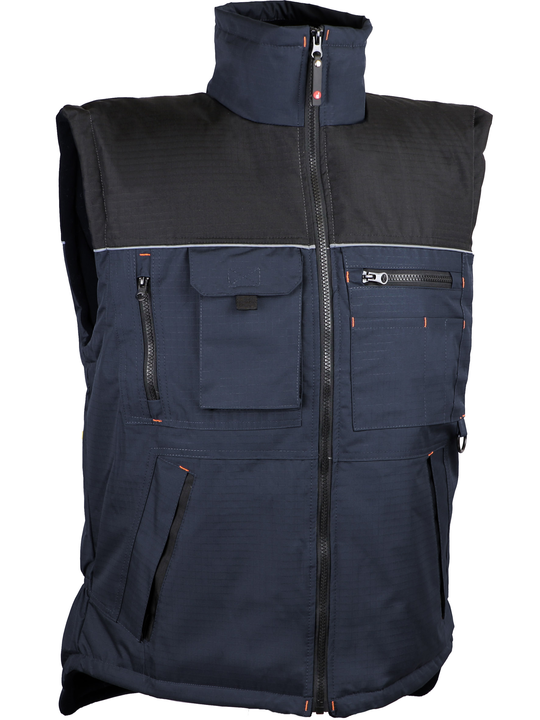Article - Gilet polyester ripstop. Doublure polaire.