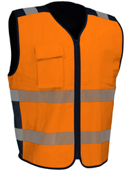 Gilet haute visibilité rafraîchissant. Aération sur les côtés