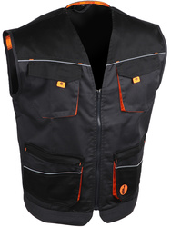 Work vest. 65% polyester / 35% cotton. 245 gsm.