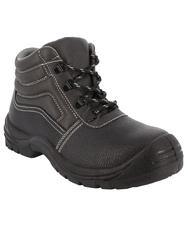 High cut leather safety shoes, S1-P SRC