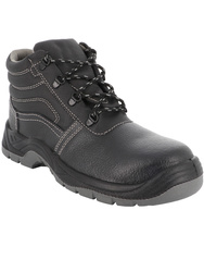 S3 SRC. High cut safety shoe. Pigmentedleather