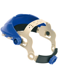 Blue protective blue browguard with ratchet headgear for ACC930CL and ACC930TL