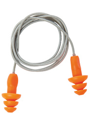 Corded reusable TPR ear plug. (SNR: 27 db)
