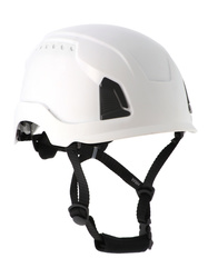 Unventilated protective white helmet. EPP inner shell.