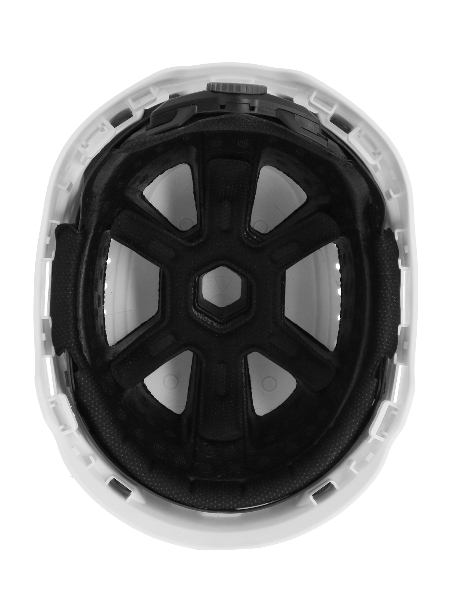 Item White ventilated protective helmet. EN 397 & EN 12492