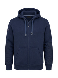 Sweatshirt à capuche polyester coton 280g/m².Coudes renforcées en tissu ripstop