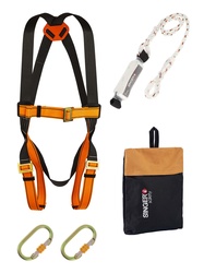 Fall protection set. Ready for use. In acarriage bag.