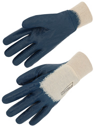 Nitrile glove. Ultra-light coating. Openback. Knitted wrist.