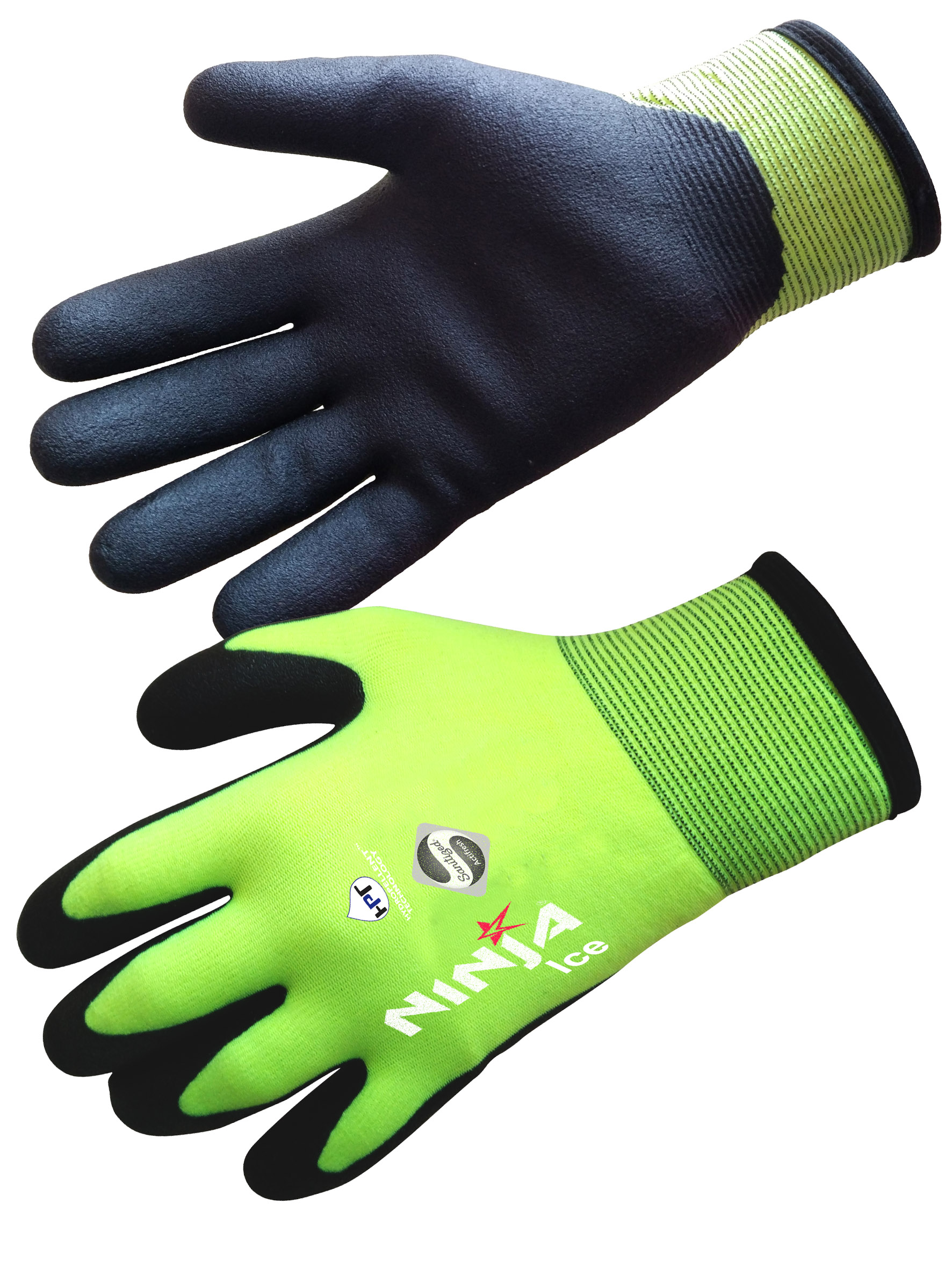 Gants de manutention NINJA chauffeur hiver fourrés noirs Ninja NI00