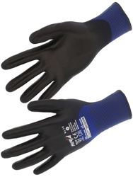 Handschoenen NINJA LITE NL10. Gebreid polyamide. PU-gecoat. De steekdichtheid