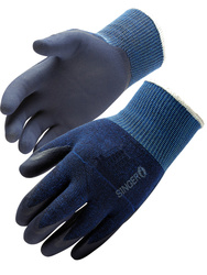 Zimowe rękawice nitrylowe do pracy z ekranami dotykowymi.