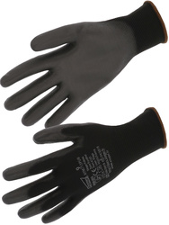 Beschermende handschoenen van polyester.13 gauge. PU-gecoat