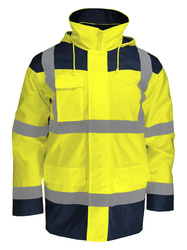 Parka 5 en 1 de alta visibilidad.