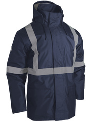 Parka de visibilidad mejorada. Bandas re