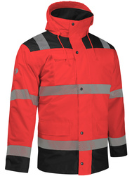 5x1 high visibility parka. Removable inner jacket. Detachable sleeves