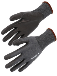 HDPE-Handschuhe. Schnittschutz D. Innenhand mit PU beschichtet. Gauge 18
