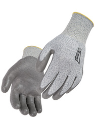 HDPE Handschuh. Schnittschutzindex Stufe5. Handinnenfläche mit Polyurethan. Ga