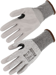 Gant PEHD. Coupure D. Paume enduite PU.Jauge 13. Avec renfort nitrile
