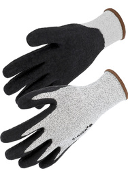 HDPE-Handschuhe. Schnittschutz C. Innenhand mit Latex beschichtet. Fein gestrick