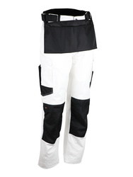 Pantalon de travail coton/élasthanne280 g/m². Blanc et noir.