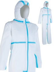Combinaison de protection chimique. Non-tissé SMS. 55 g/m². Type 5 & 6