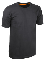 Camiseta cinza. 100% algodão 180 g/m².