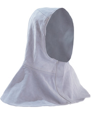 Safety hood for welders. Cow split leather.