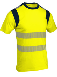 Warnschutz T-Shirt. 45% Polyester und 55% Baumwolle, 170 g/m²