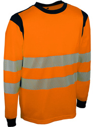 High-visibility knitted T-shirt.55 % cotton / 45% polyester. 170 gsm