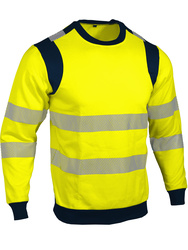Sweat-shirt haute visibilité. 65% polyester/35% coton. 300 g/m²