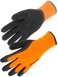 Foam latex glove. Acrylic terry liner. 10 gauge.