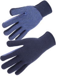 Acryl-Handschuhe. Innenhand mit PVC-Noppen. Inwendiges Trägermaterial aus warme